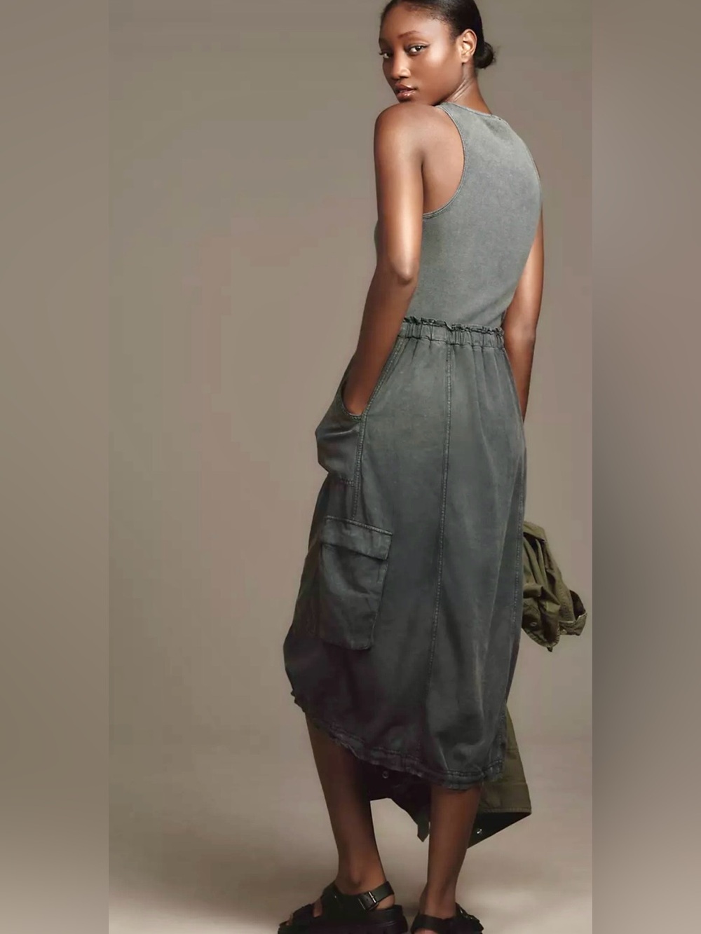 Daily Practice by Anthropologie Be Bold Racerback Twofer Dress - Size XSP